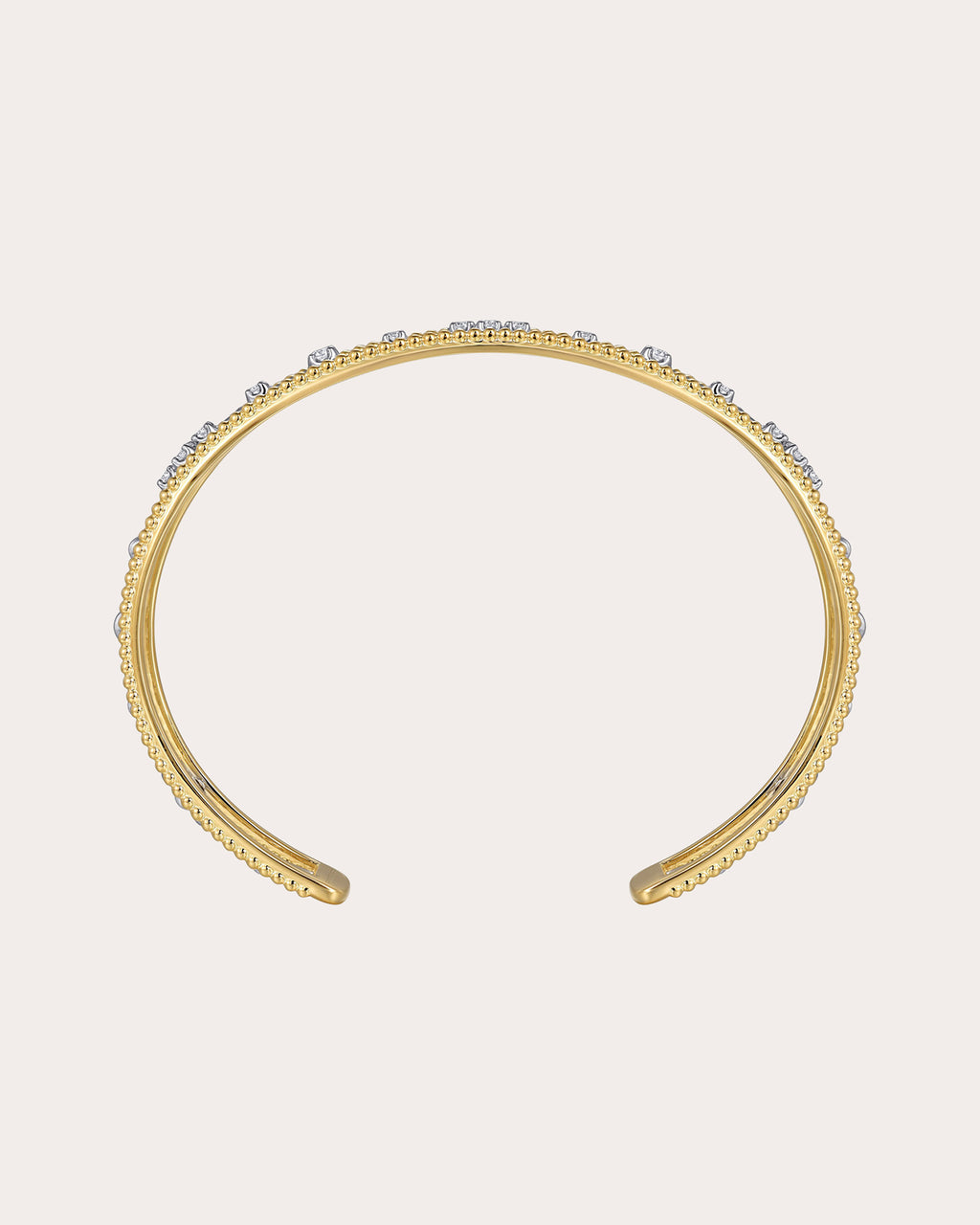 Diamond & 14k Gold Two-Tone Bujukan Channel Cuff