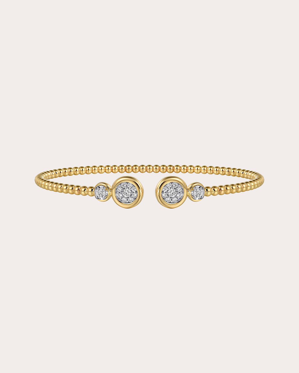 Diamond & 14k Gold Diamond Bujukan Circle Cuff