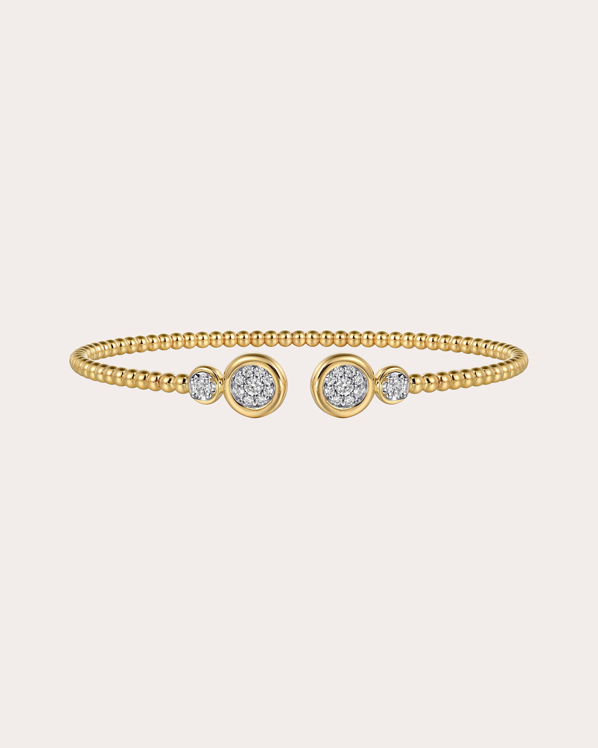 Diamond & 14k Gold Diamond Bujukan Circle Cuff