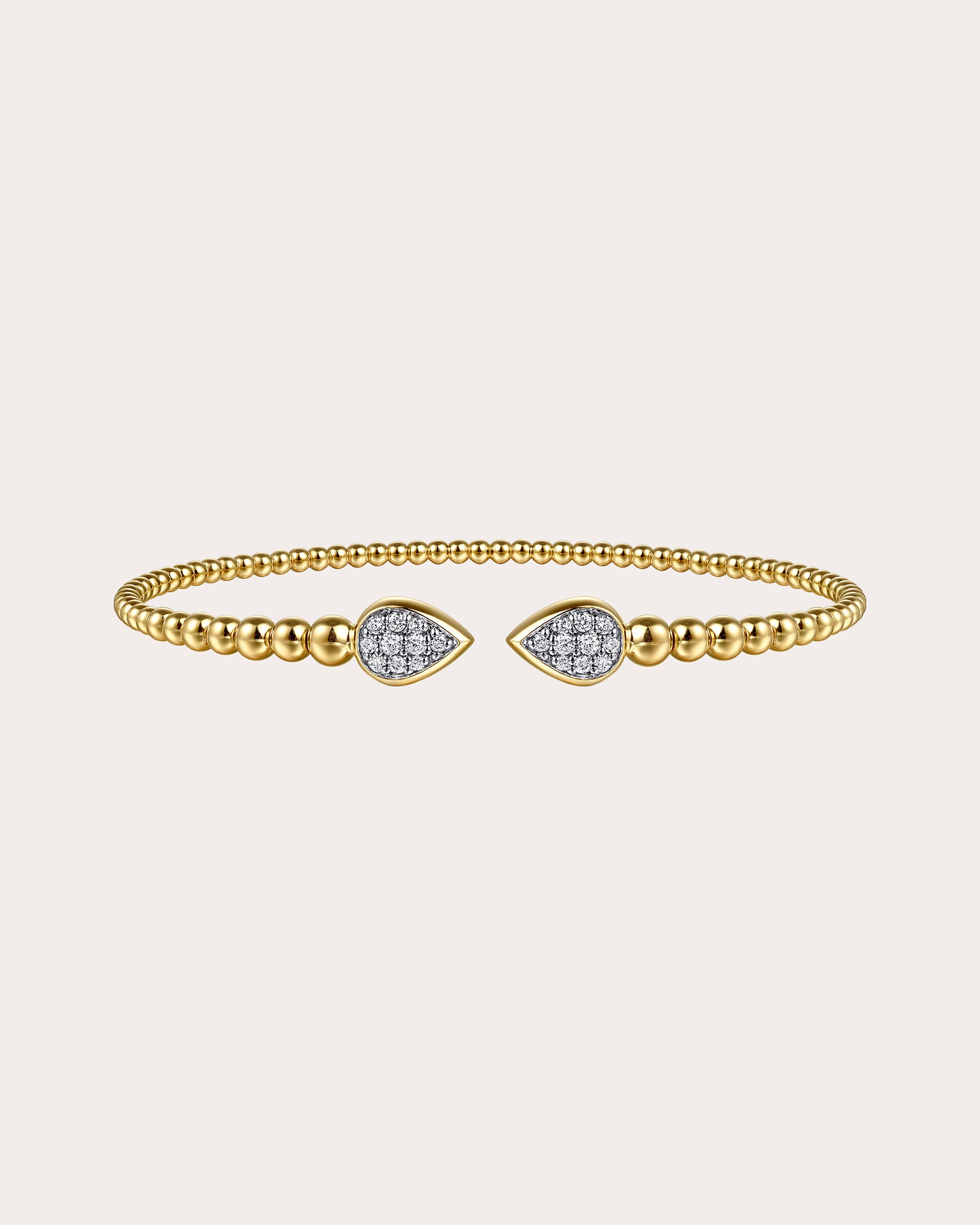 Diamond & 14k Gold Bujukan Pear Cuff