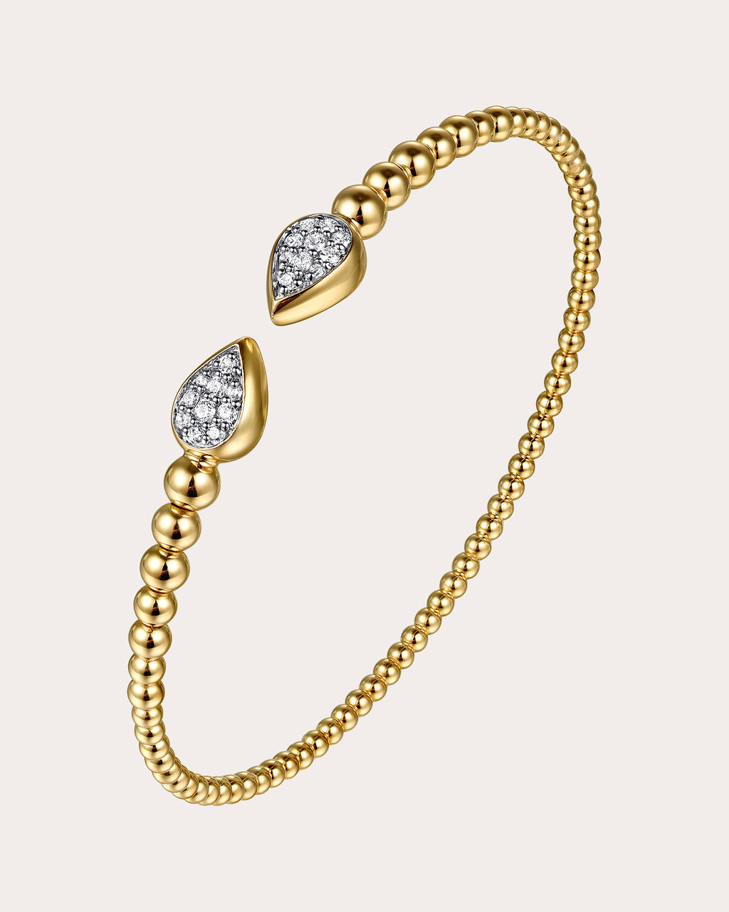 Diamond & 14k Gold Bujukan Pear Cuff