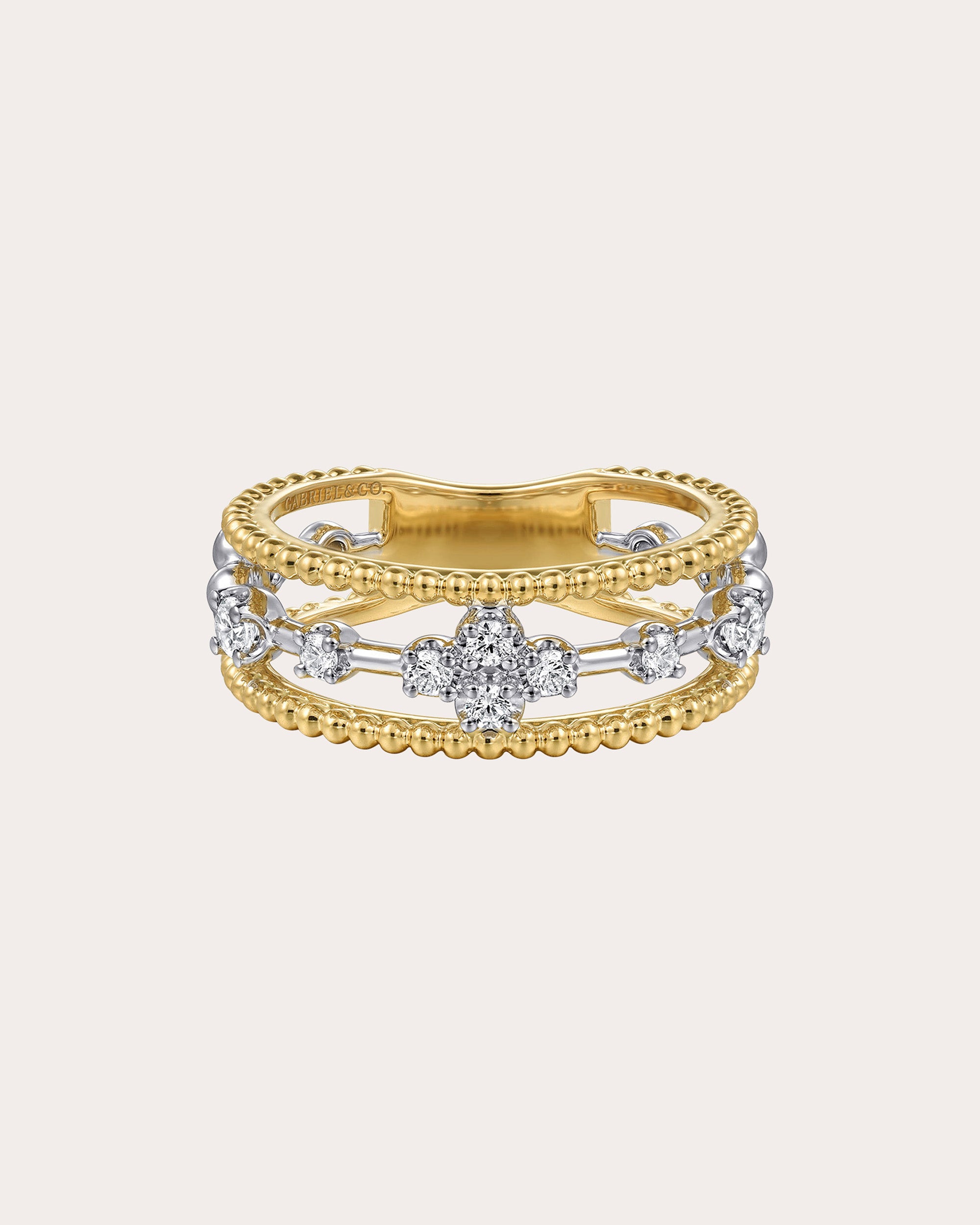 Diamond & 14k Gold Bujukan Channel Ring