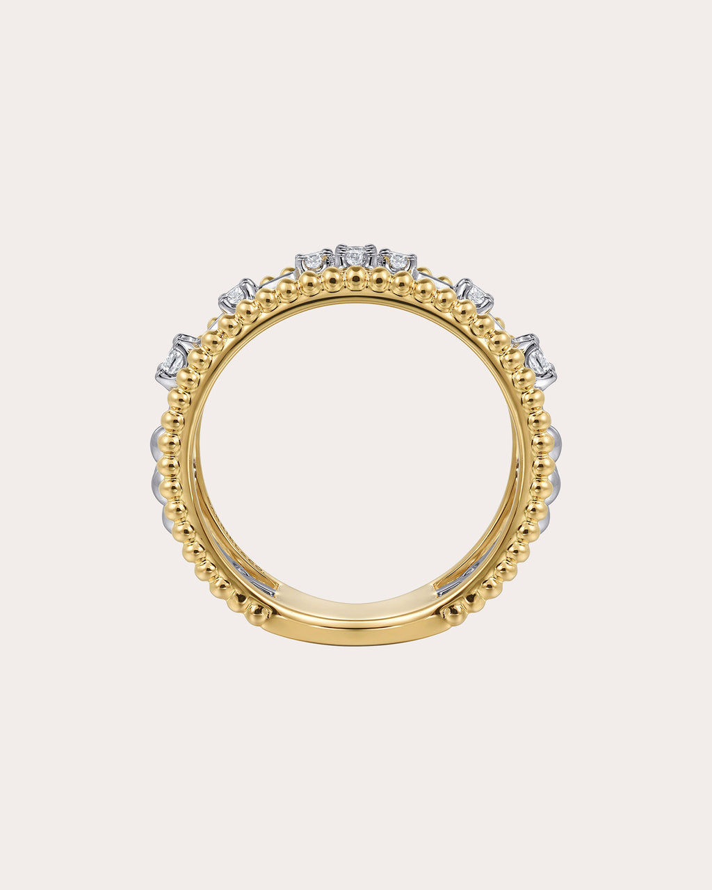 Diamond & 14k Gold Bujukan Channel Ring