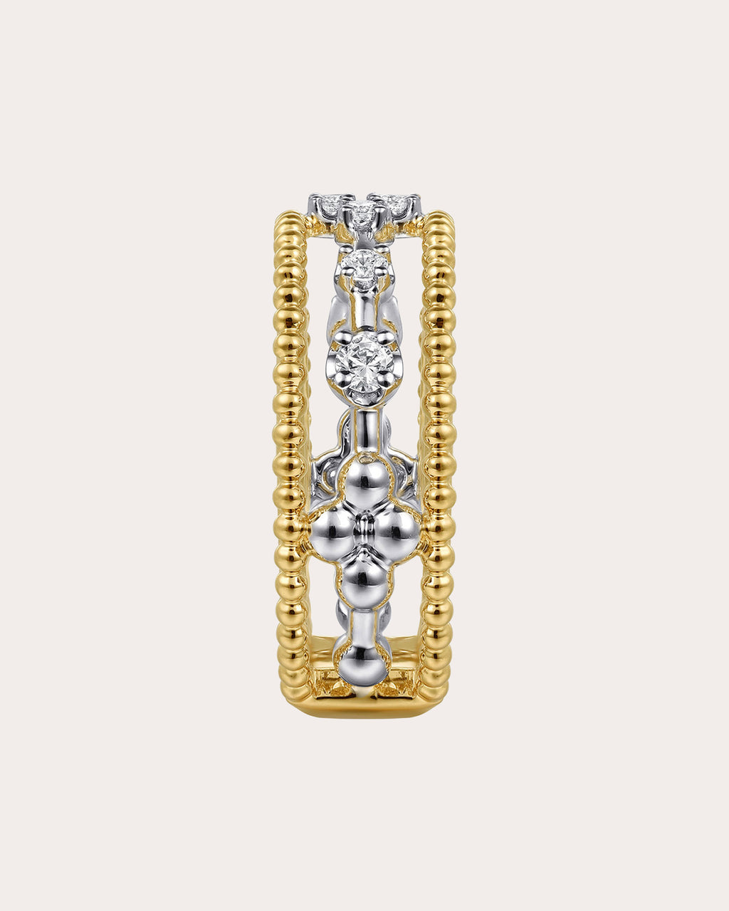Diamond & 14k Gold Bujukan Channel Ring