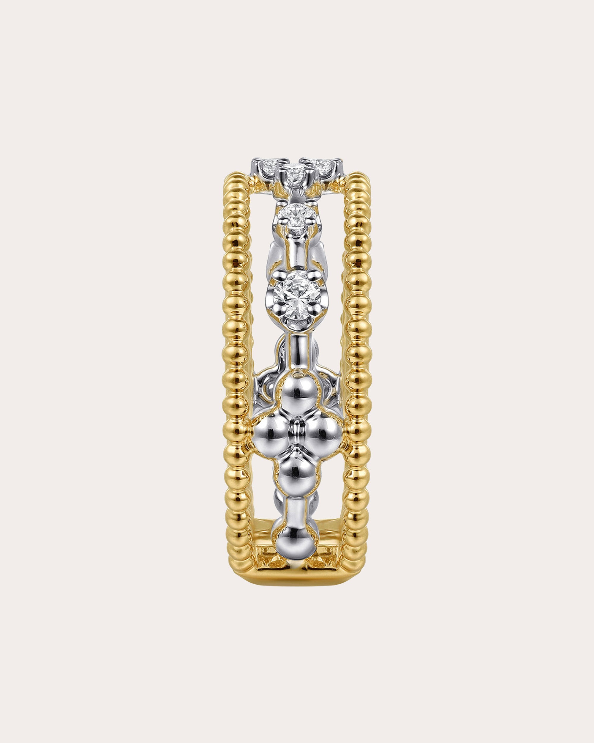 Diamond & 14k Gold Bujukan Channel Ring