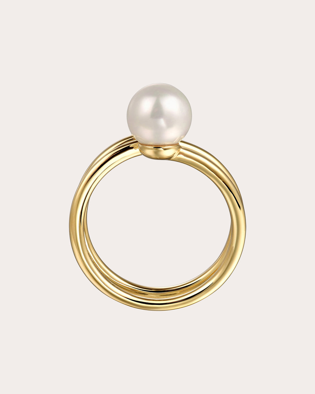 Pearl & Diamond 14k Gold Wrap Ring