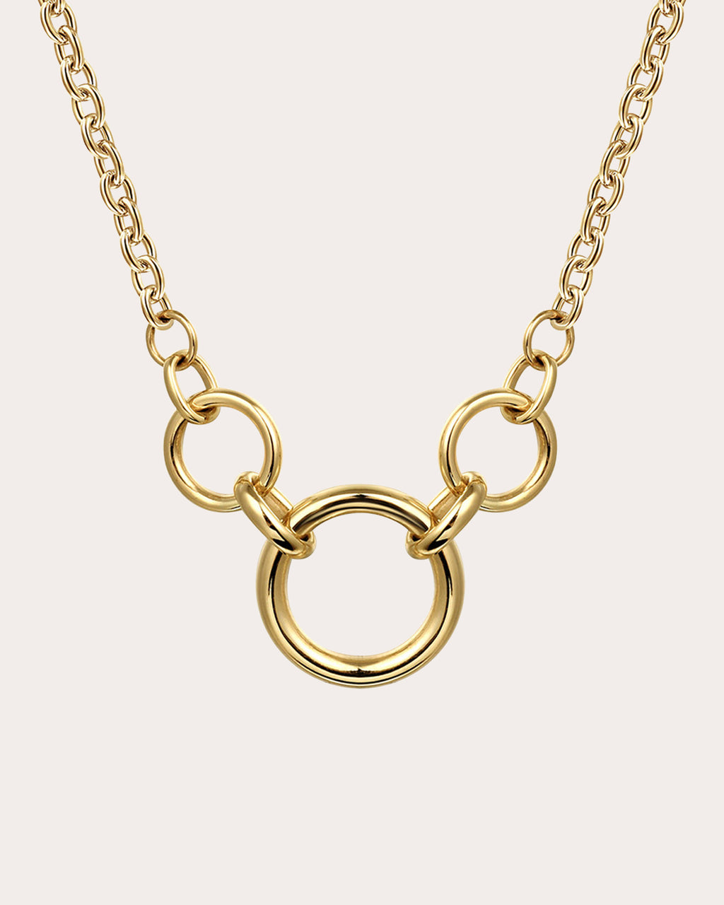 14k Gold Chain Link Pendant Necklace