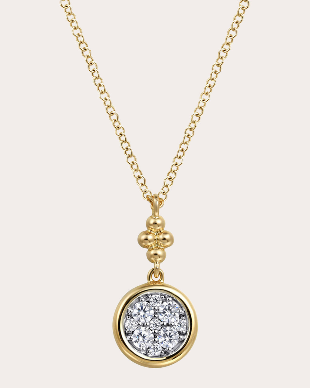 Diamond & 14k Gold Bujukan Drop Pendant Necklace