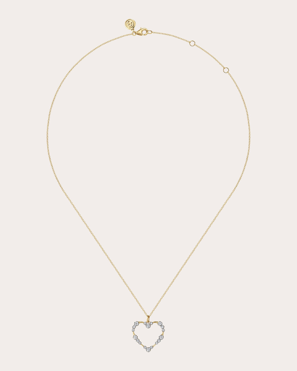 Diamond & 14k Gold Heart Pendant Necklace