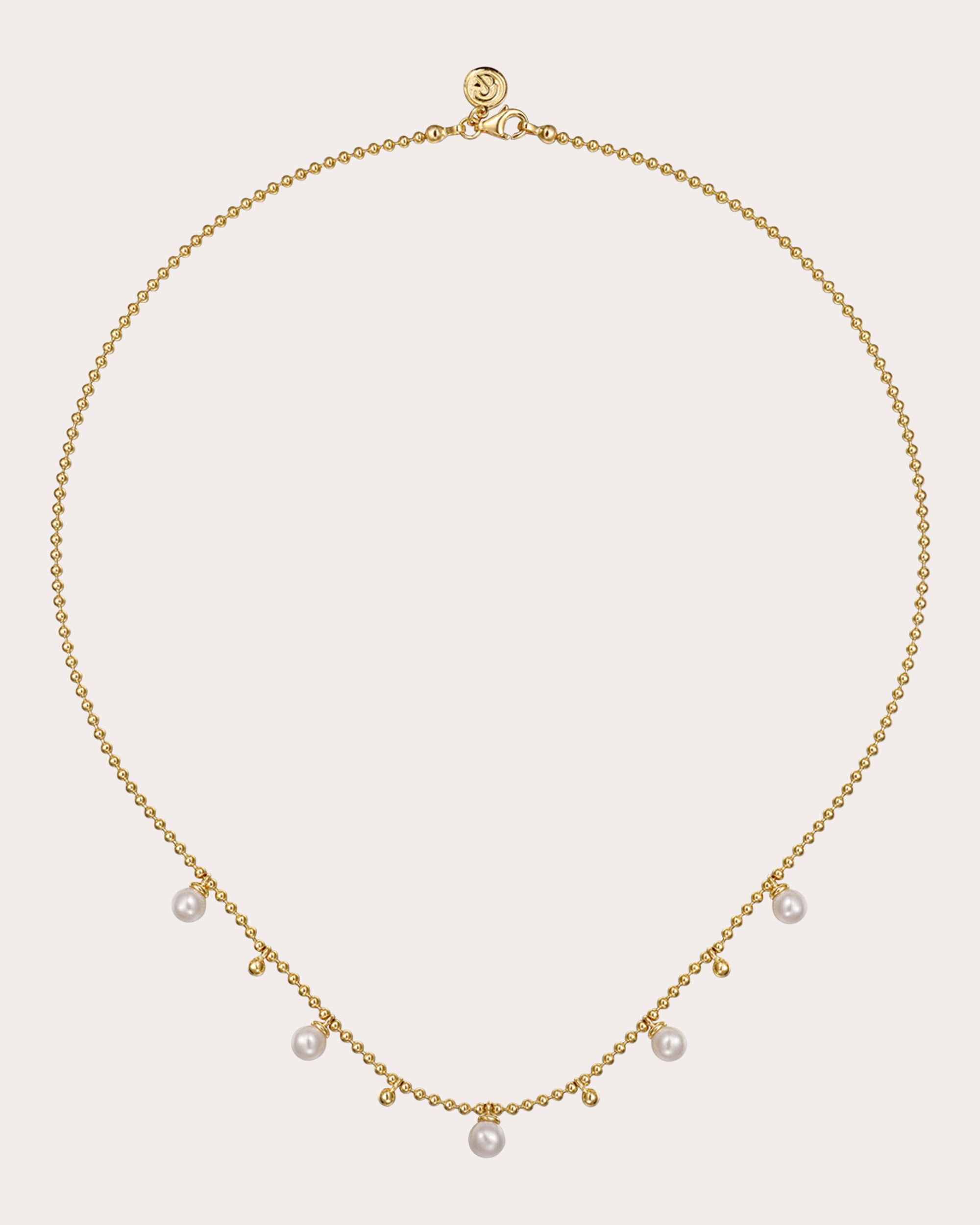 Pearl & 14k Gold Bujukan Droplet Necklace