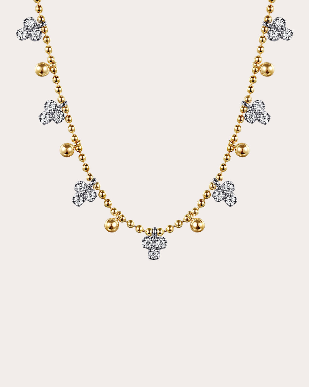 Diamond & 14k Gold Bujukan Droplet Necklace