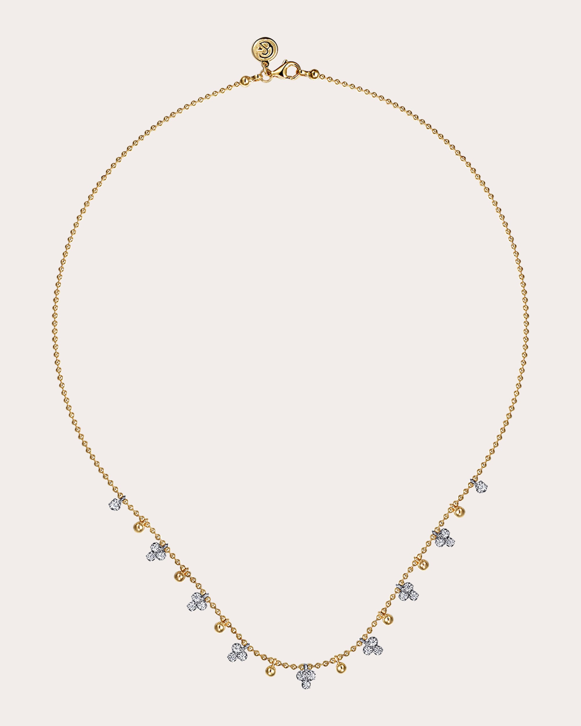 Diamond & 14k Gold Bujukan Droplet Necklace