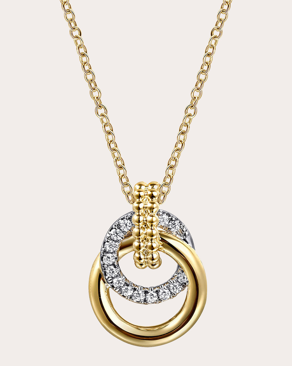 Diamond & 14k Gold Bujukan Interlocked Necklace
