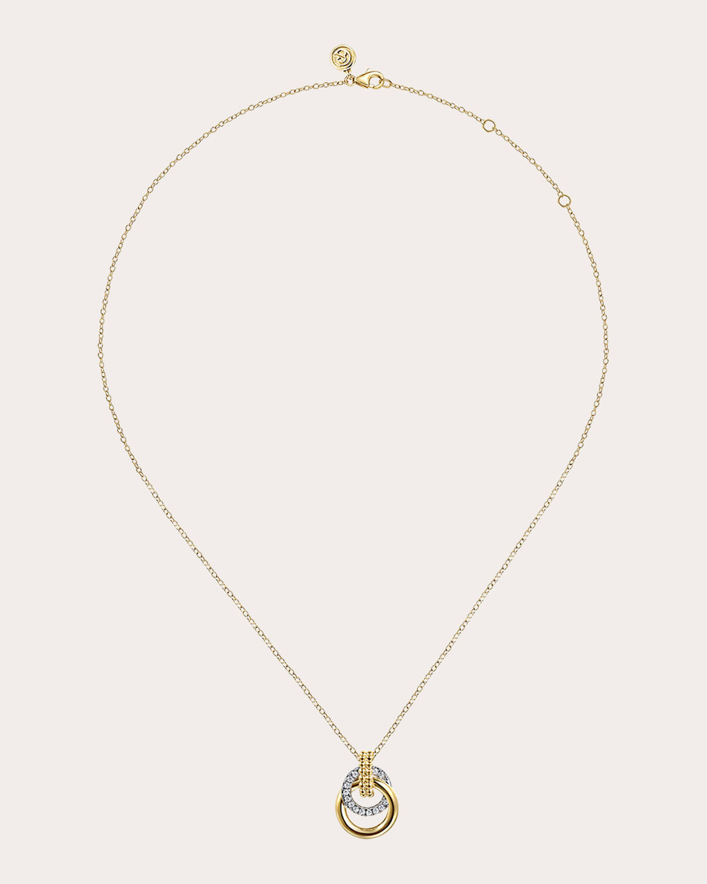 Diamond & 14k Gold Bujukan Interlocked Necklace