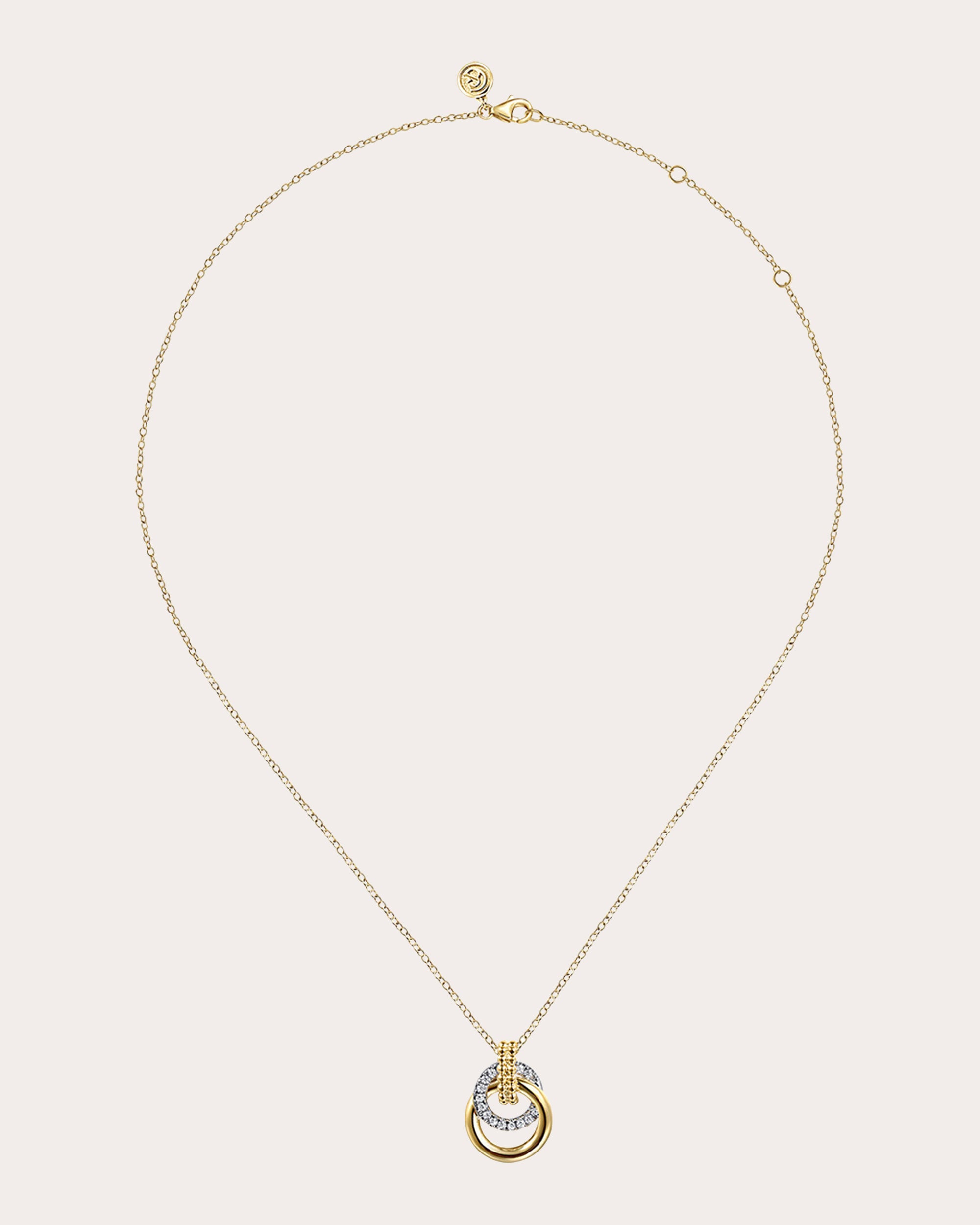 Diamond & 14k Gold Bujukan Interlocked Necklace