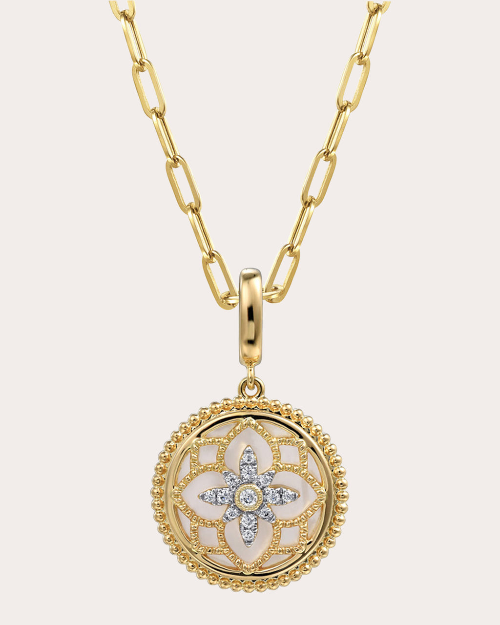 Mother of Pearl & Diamond Bujukan Medallion