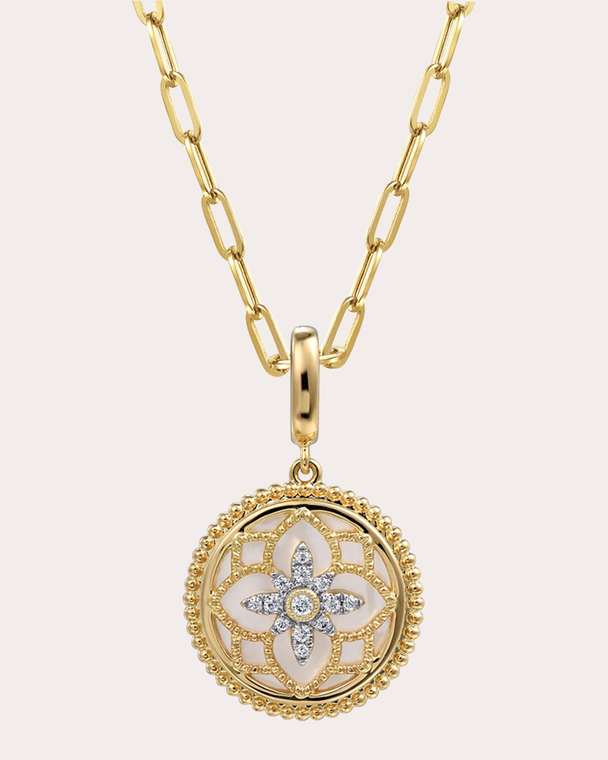 Mother of Pearl & Diamond Bujukan Medallion