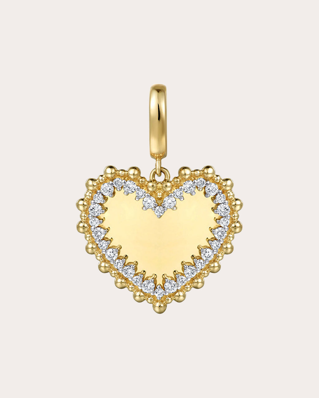 Diamond & 14k Gold Bujukan Heart Pendant