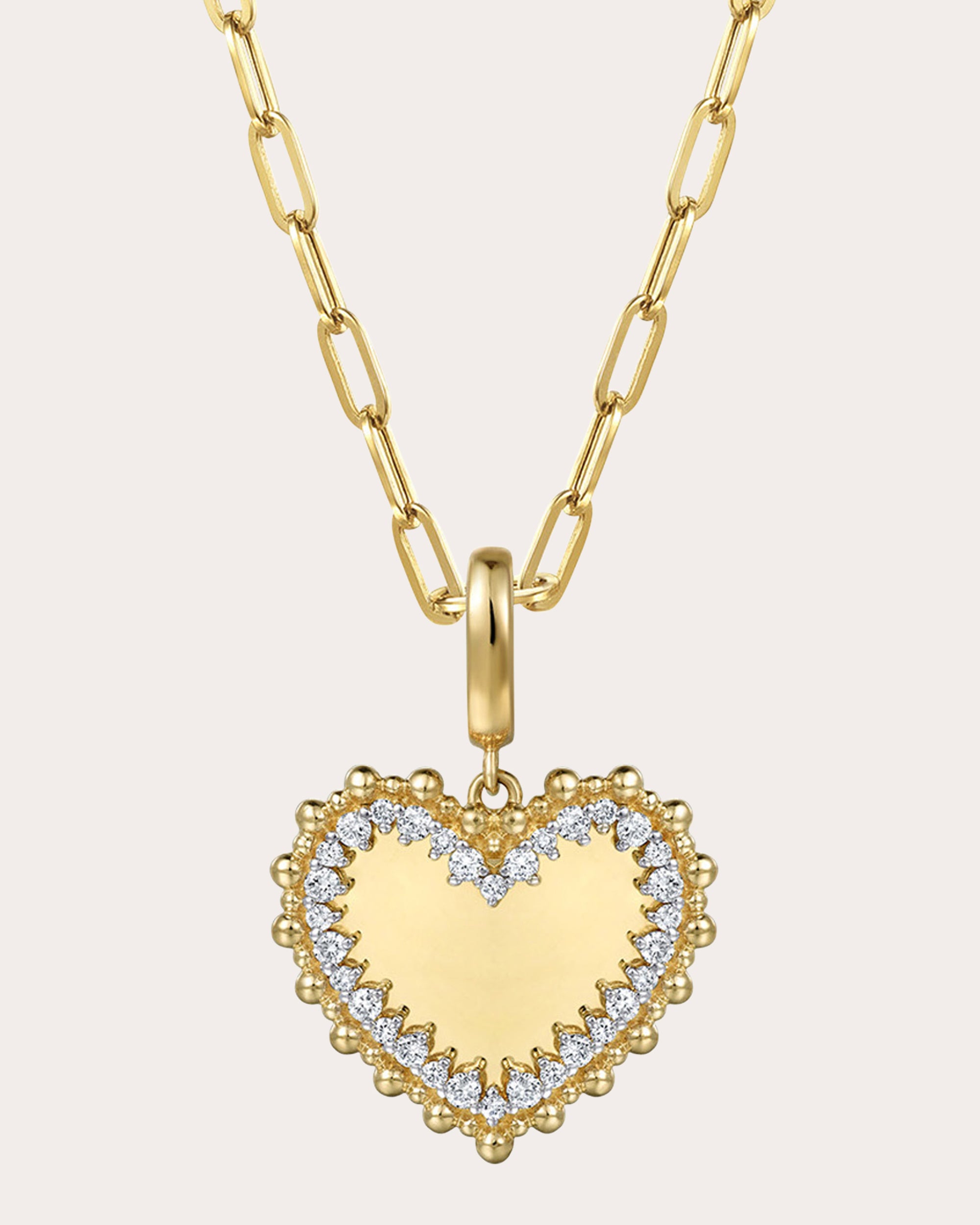 Diamond & 14k Gold Bujukan Heart Pendant
