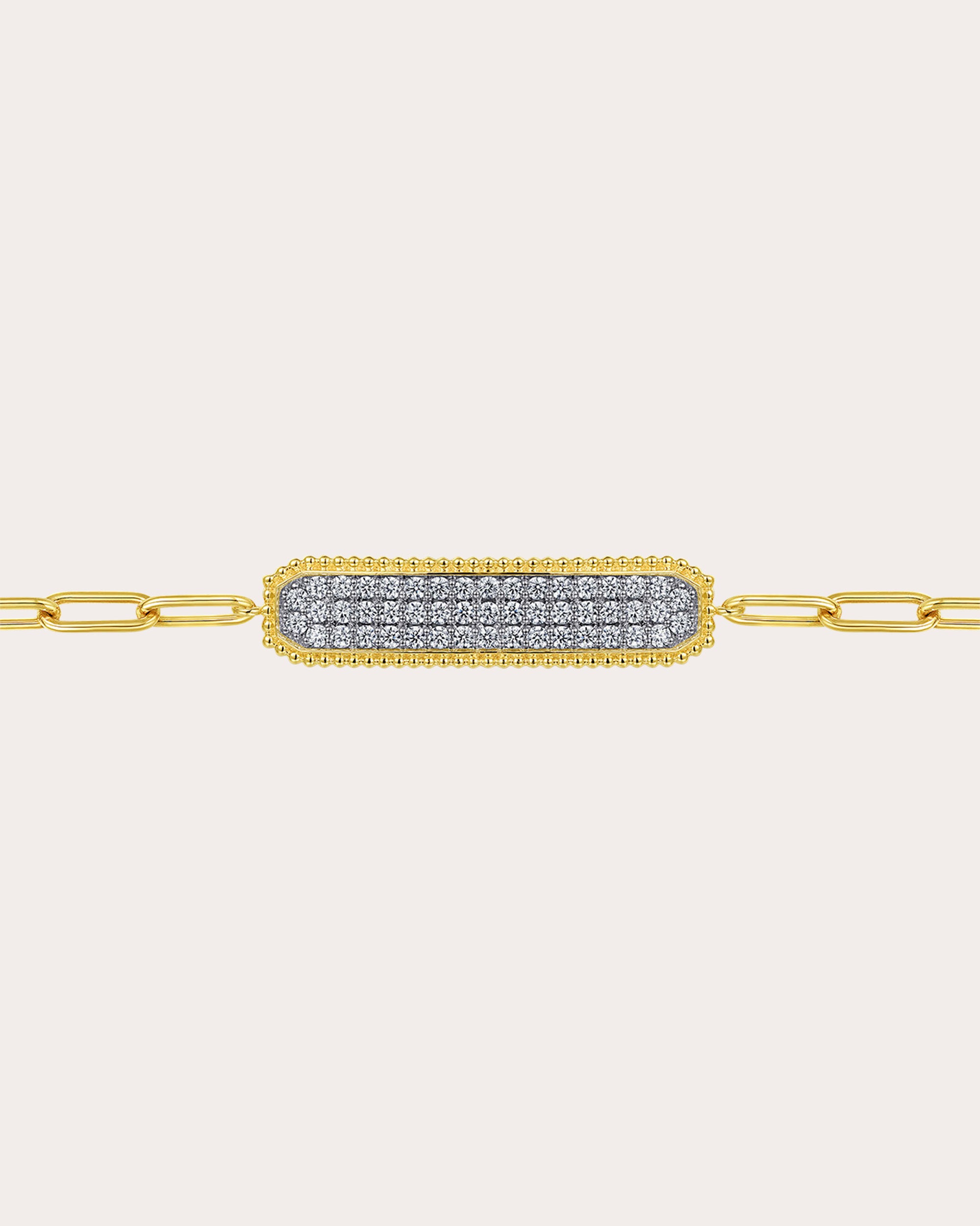 Diamond & 14k Gold Bujukan Bar Bracelet