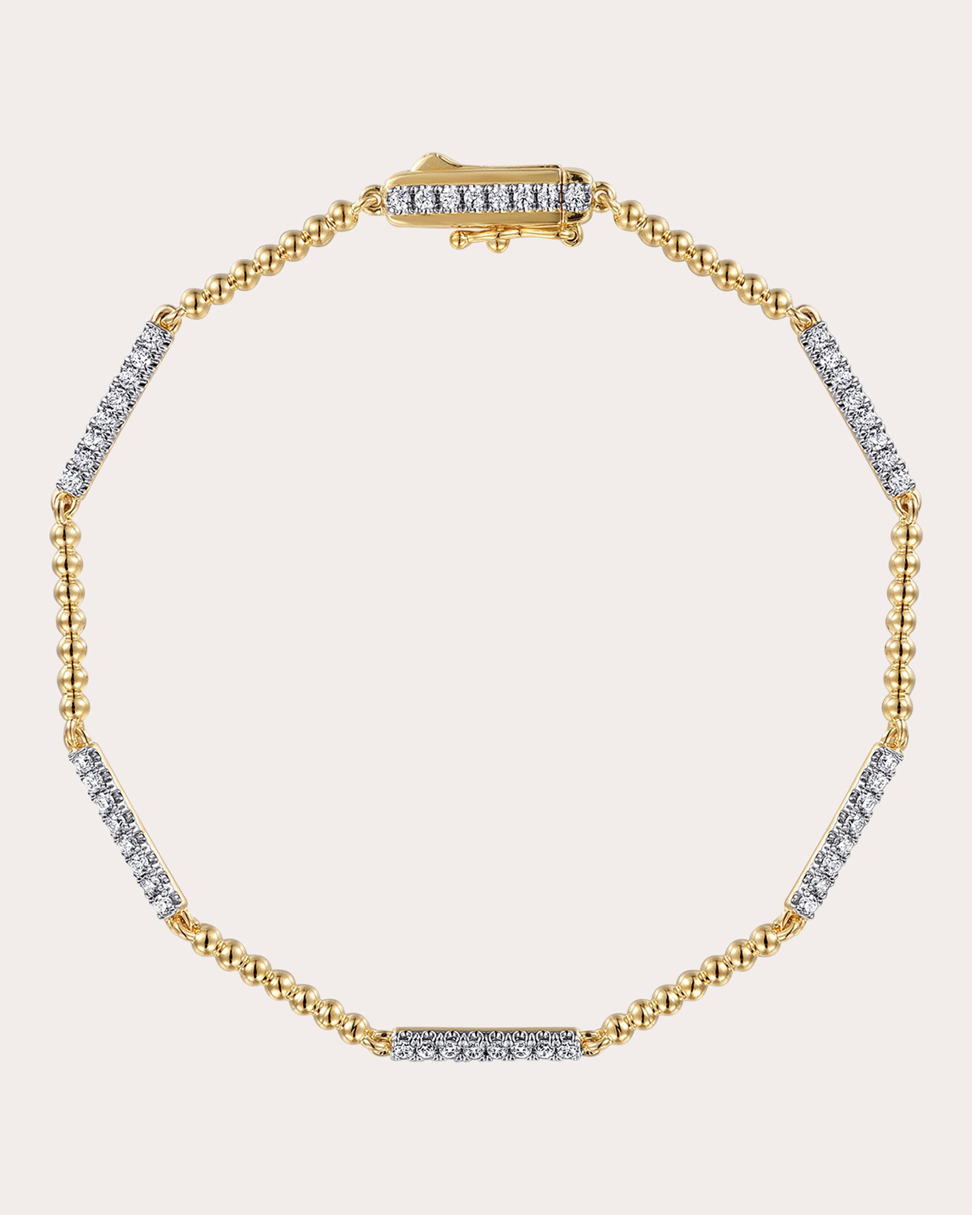 Diamond & 14k Gold Bujukan Tennis Bracelet