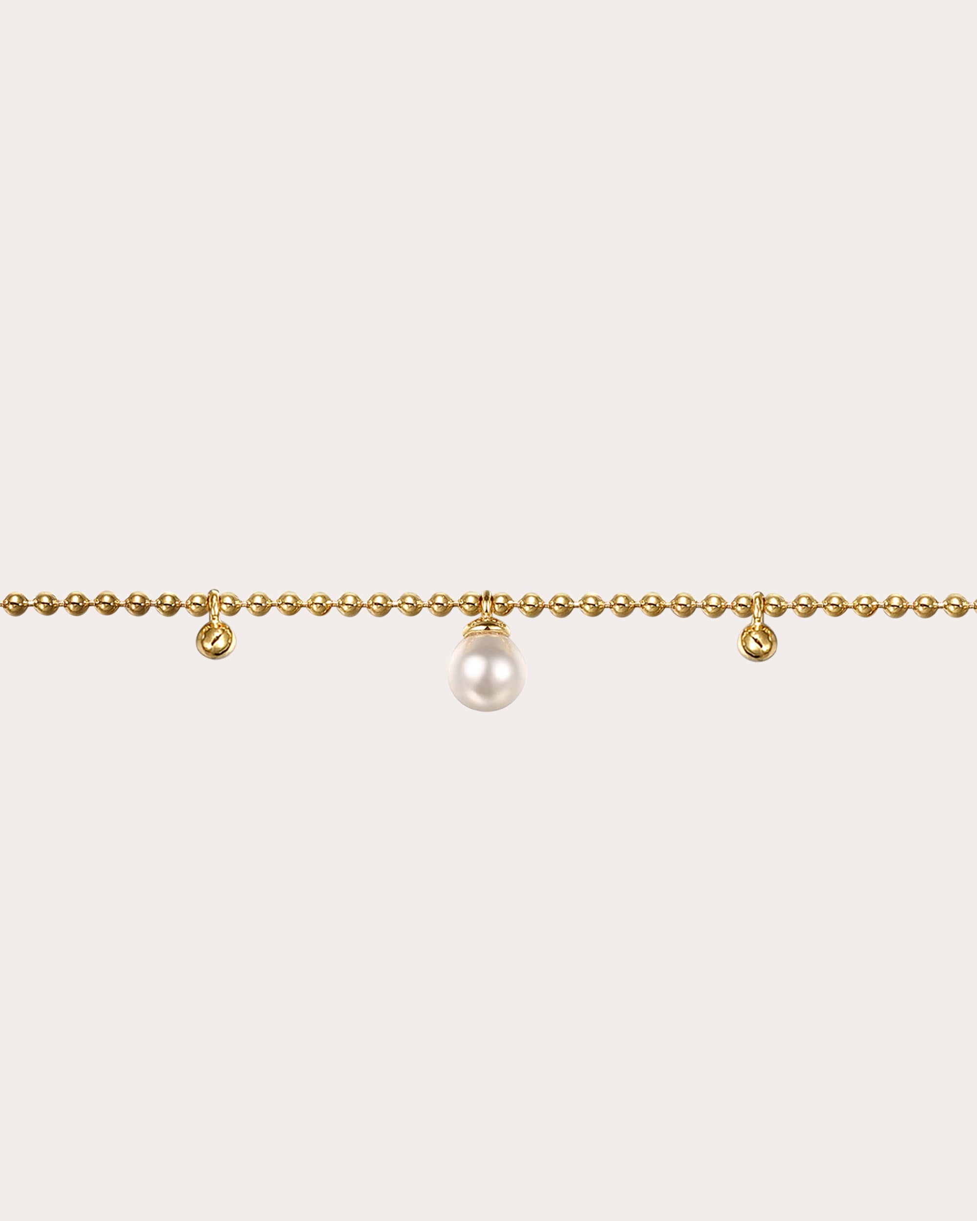 Pearl & 14k Gold Bujukan Droplet Bracelet