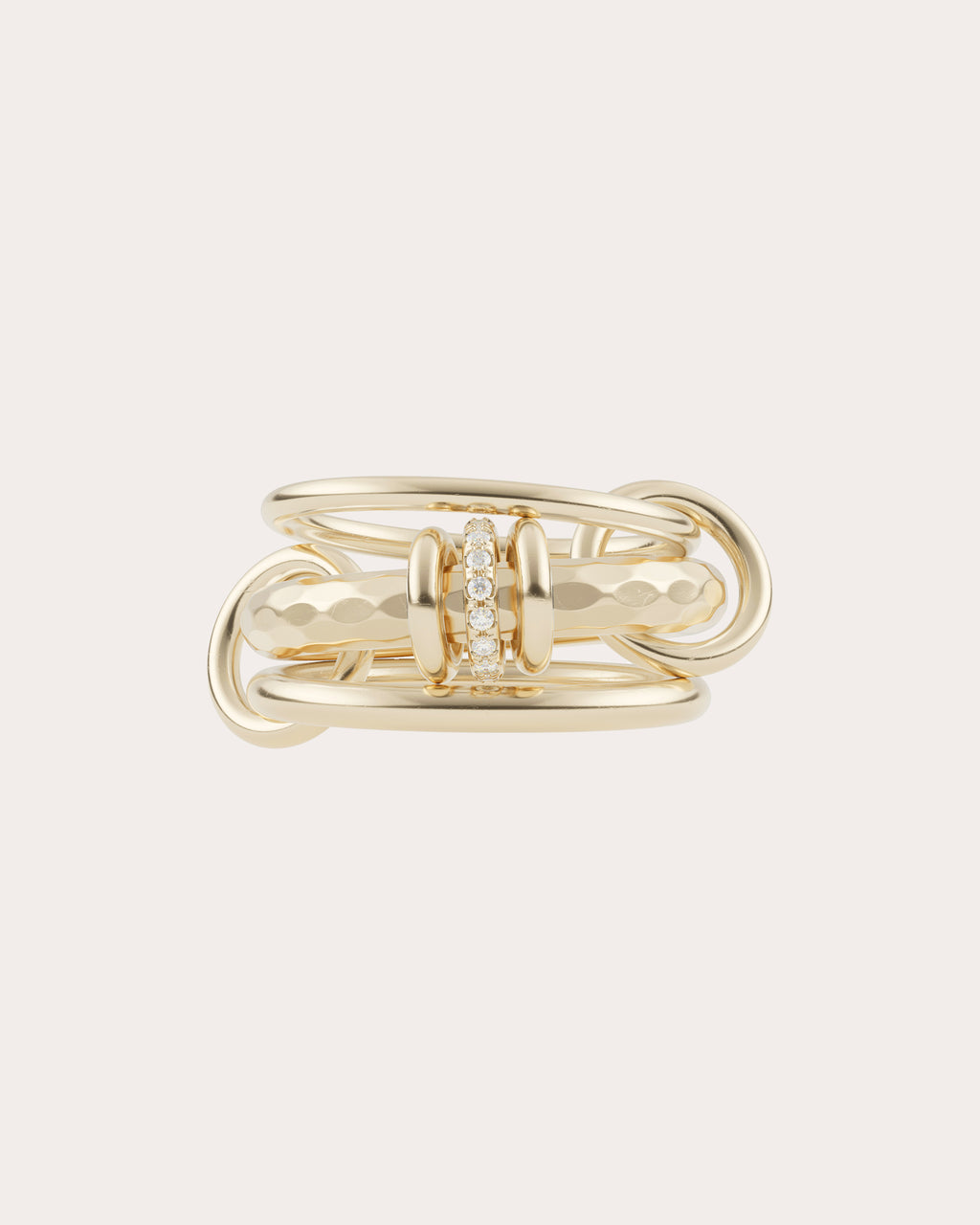 Diamond & 18k Gold Gemini Vulcan Ring