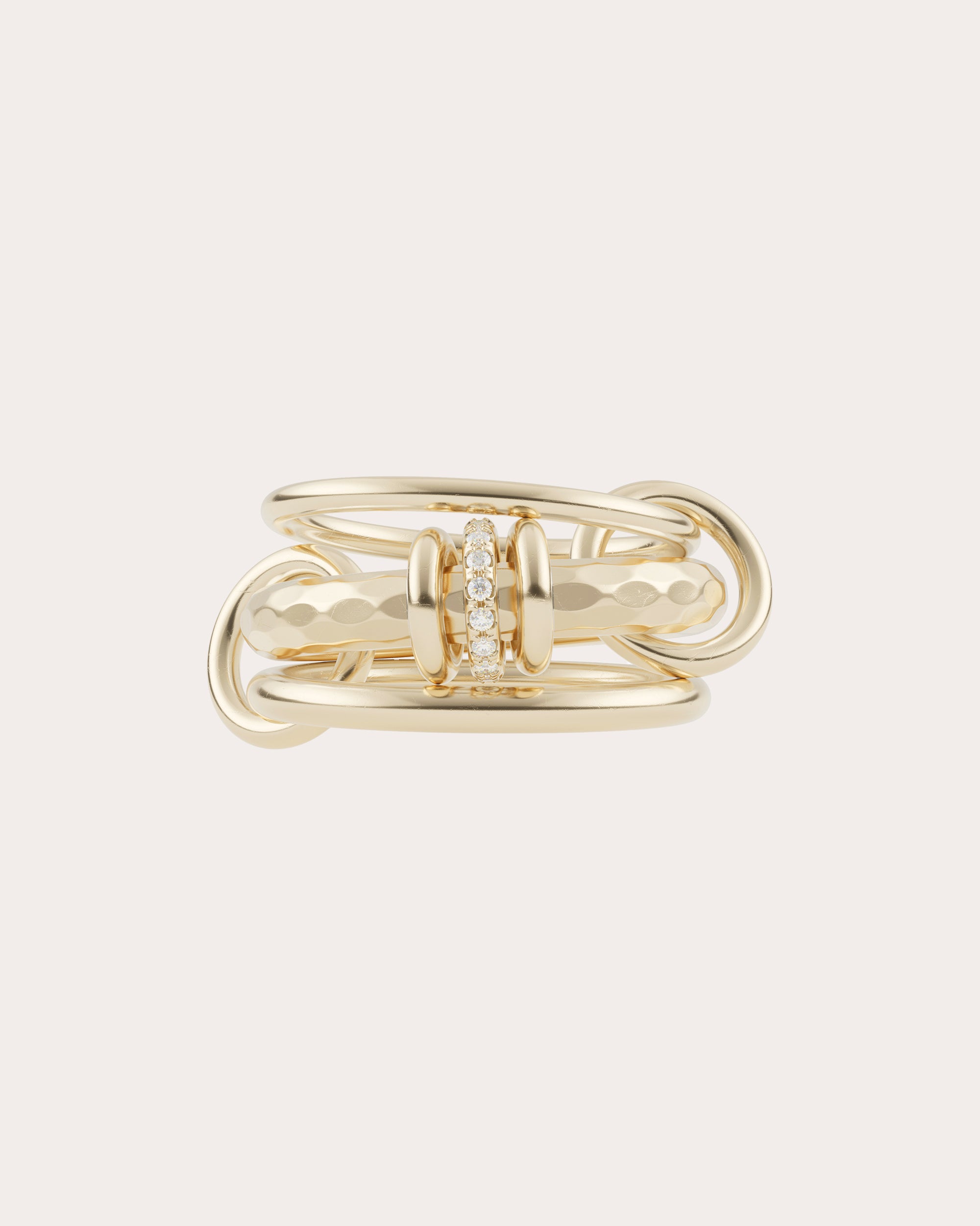 Diamond & 18k Gold Gemini Vulcan Ring