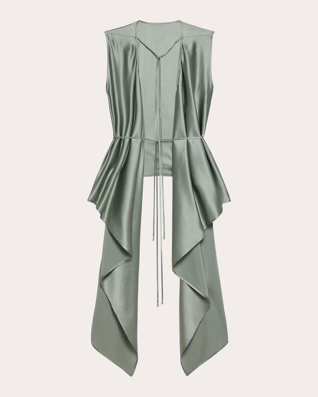 Silk Reversible Draped Scarf Top