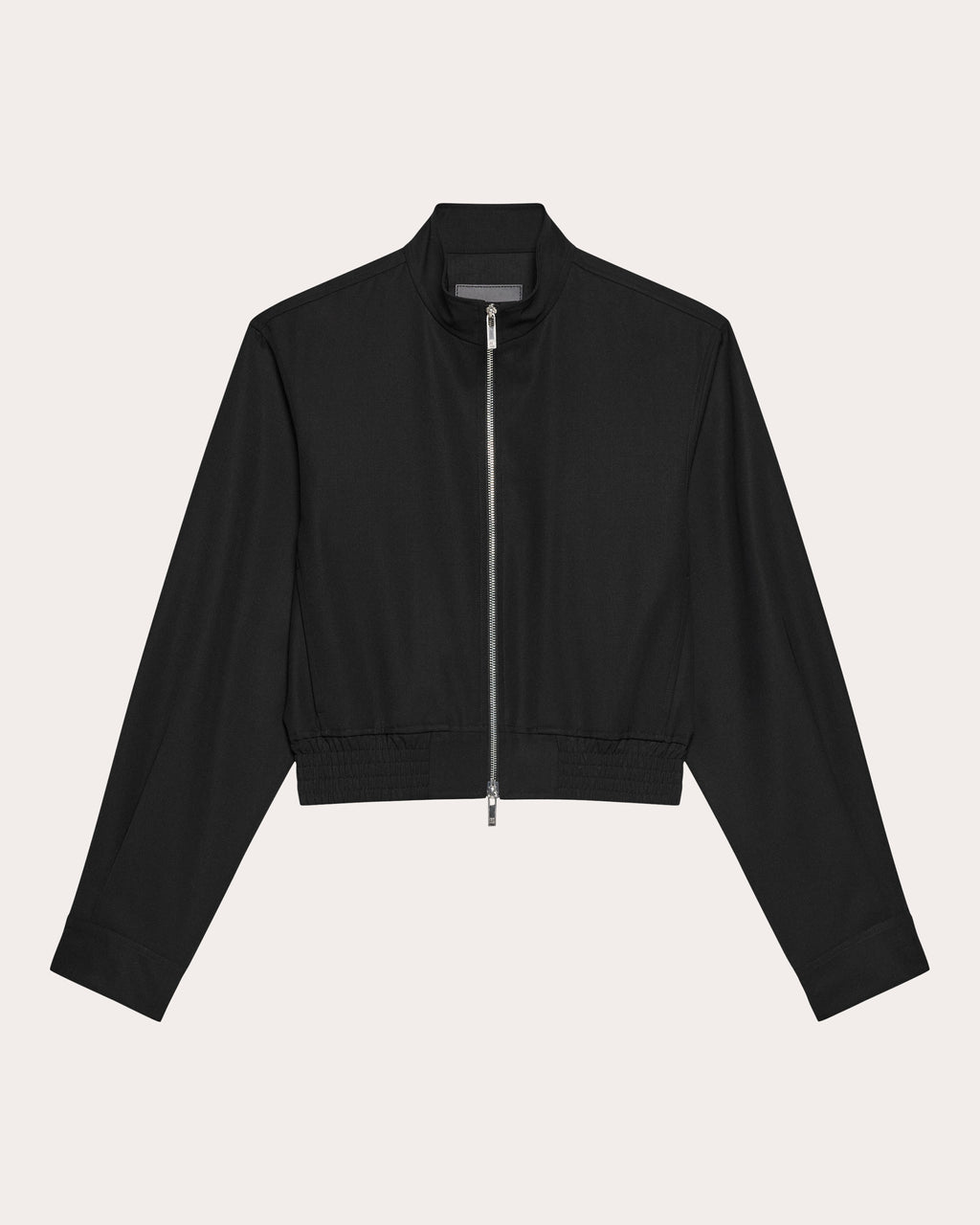 Wool Gabardine Wardrobe Bomber Jacket