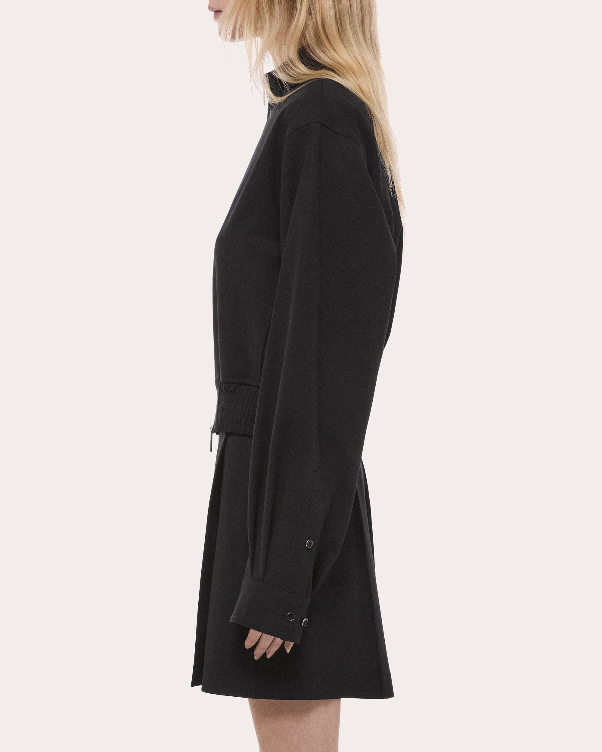 Wool Gabardine Wardrobe Bomber Jacket