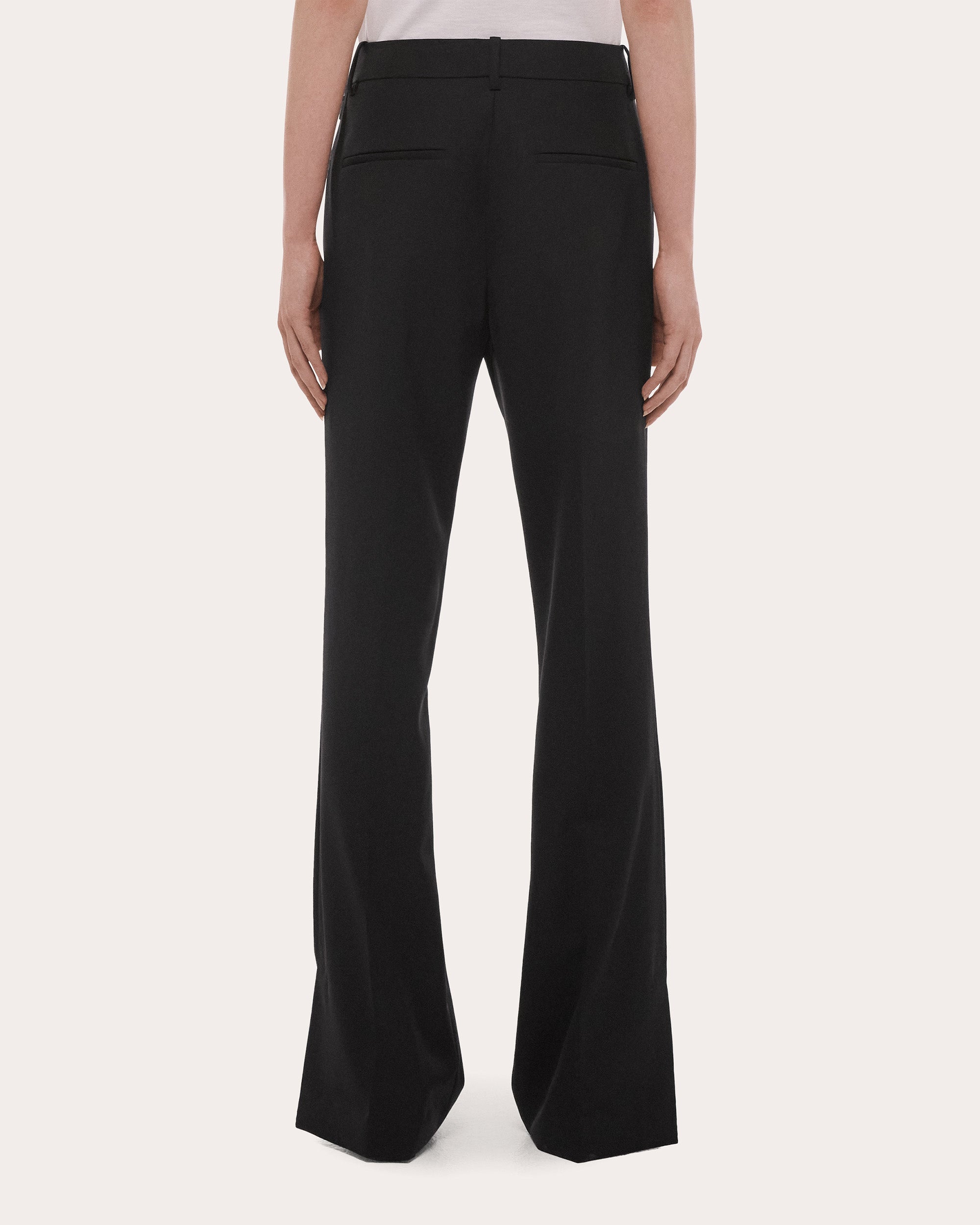 Wool Gabardine Vented Wardrobe Trousers