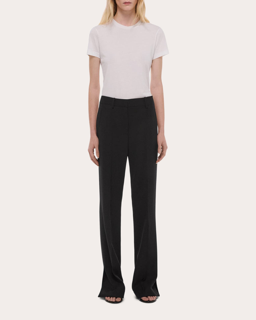 Wool Gabardine Vented Wardrobe Trousers