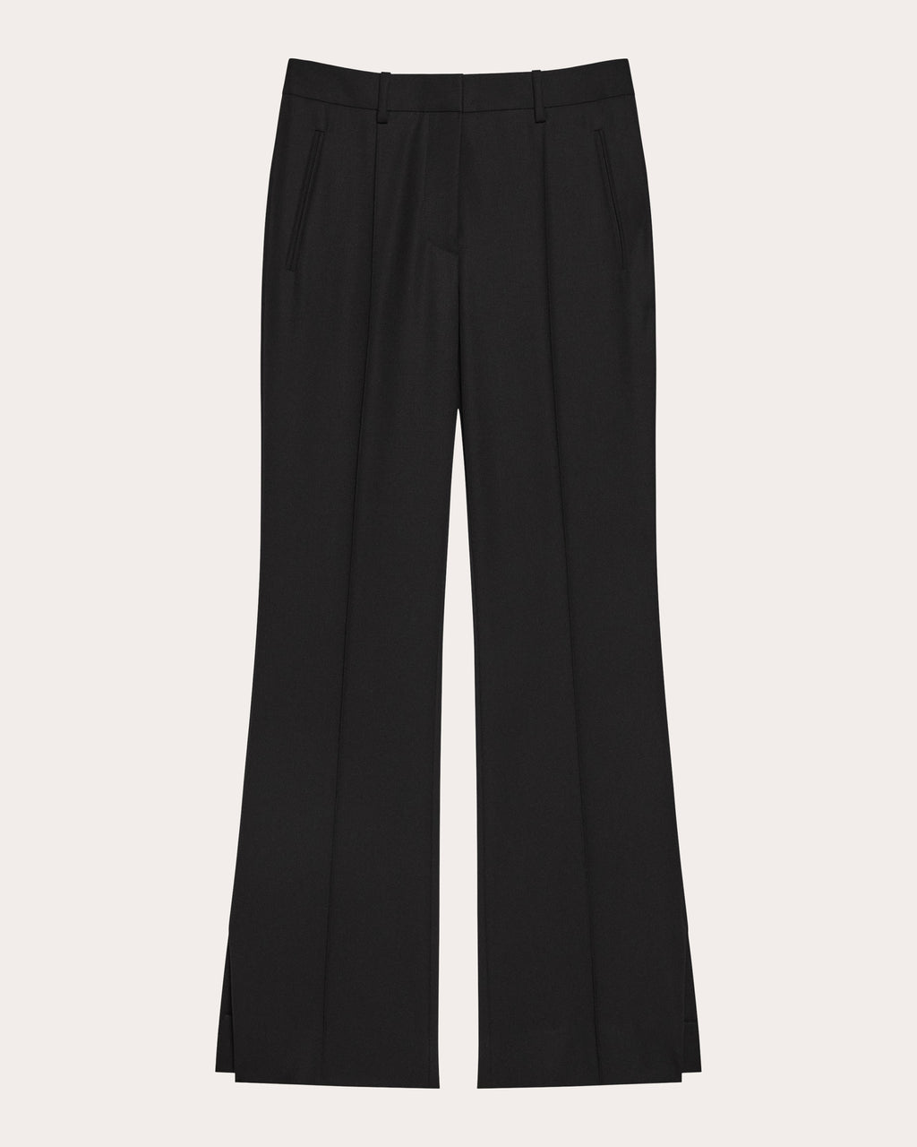 Wool Gabardine Vented Wardrobe Trousers