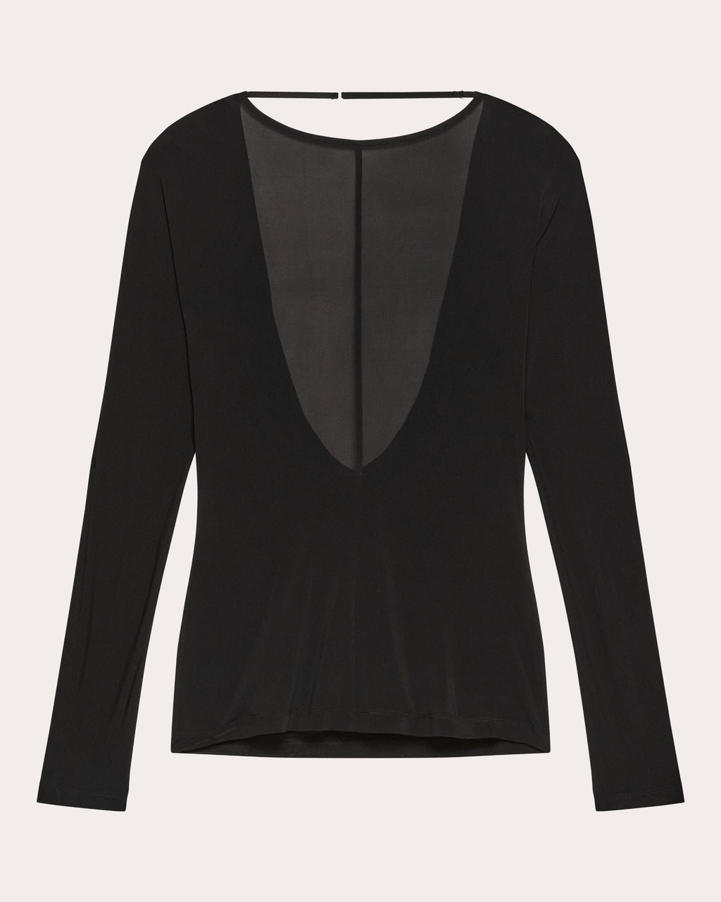 Stretch Jersey Draped Cowl Back Top