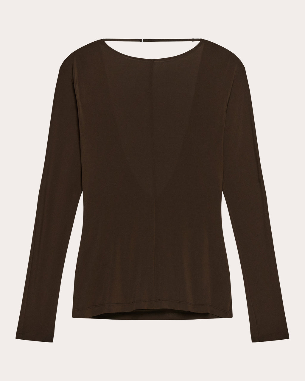 Stretch Jersey Draped Cowl Back Top