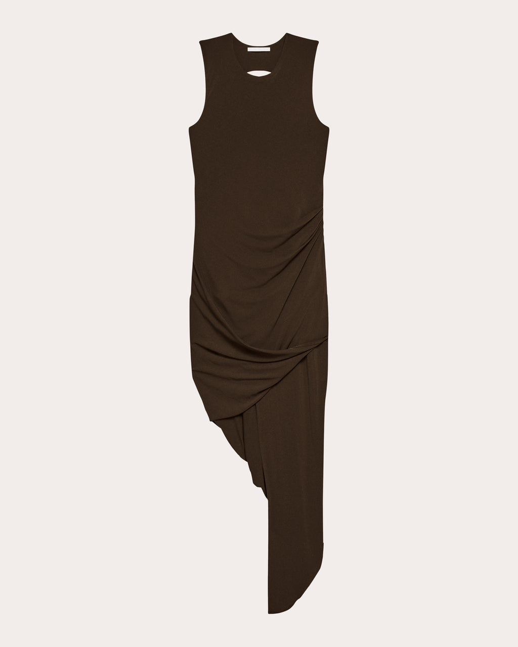 Jersey Twisted Drape Sleeveless Dress