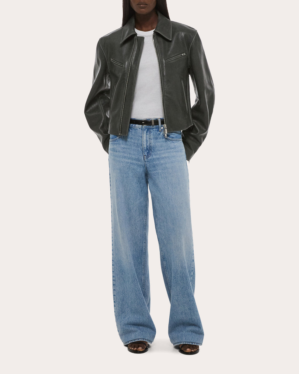 Vintage Wash Straight Wardrobe Jeans