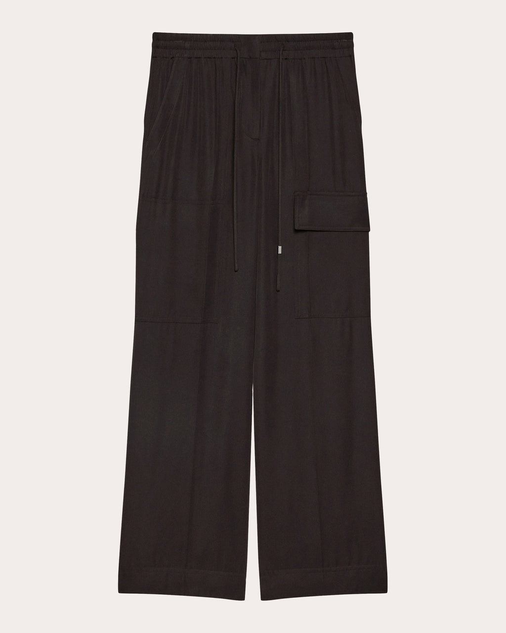 Lightweight Twill Drawstring Cargo Pants