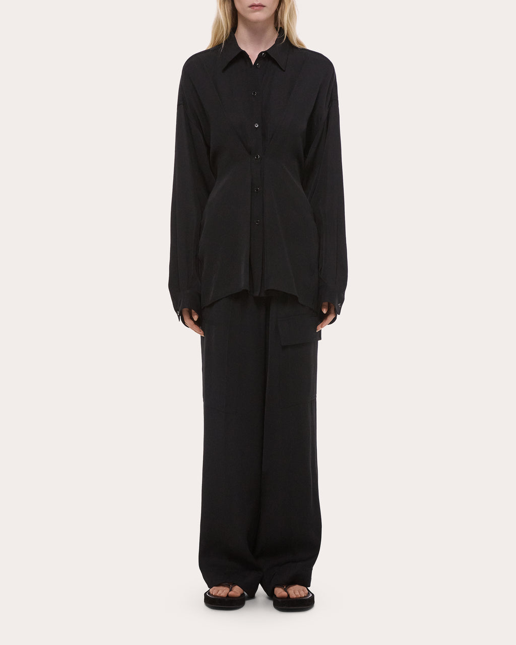 Lightweight Twill Cinched Shirt
