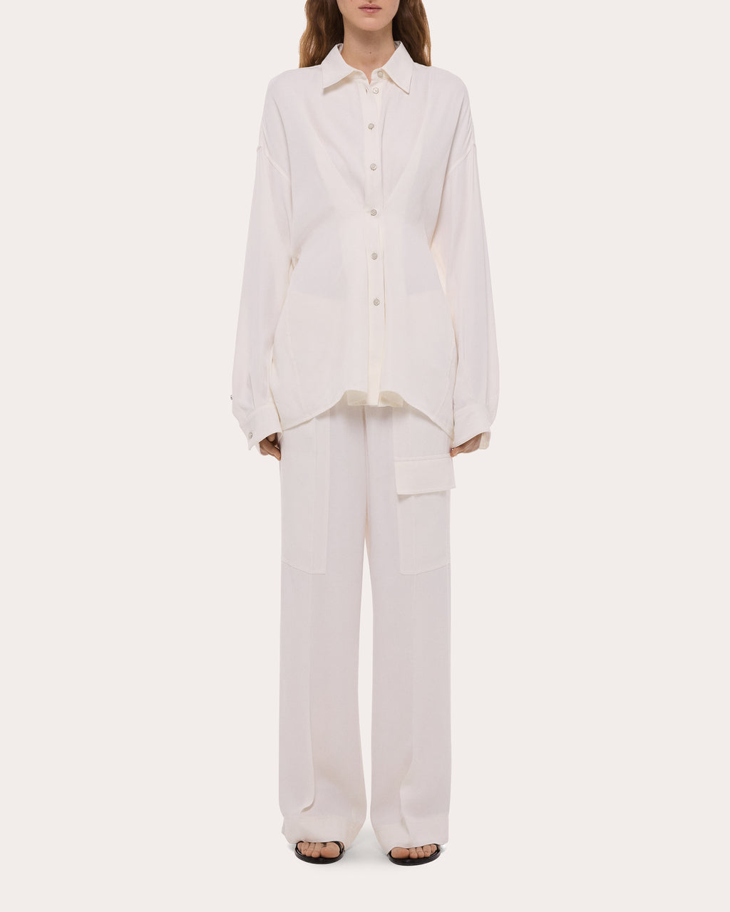 Lightweight Twill Cinched Shirt