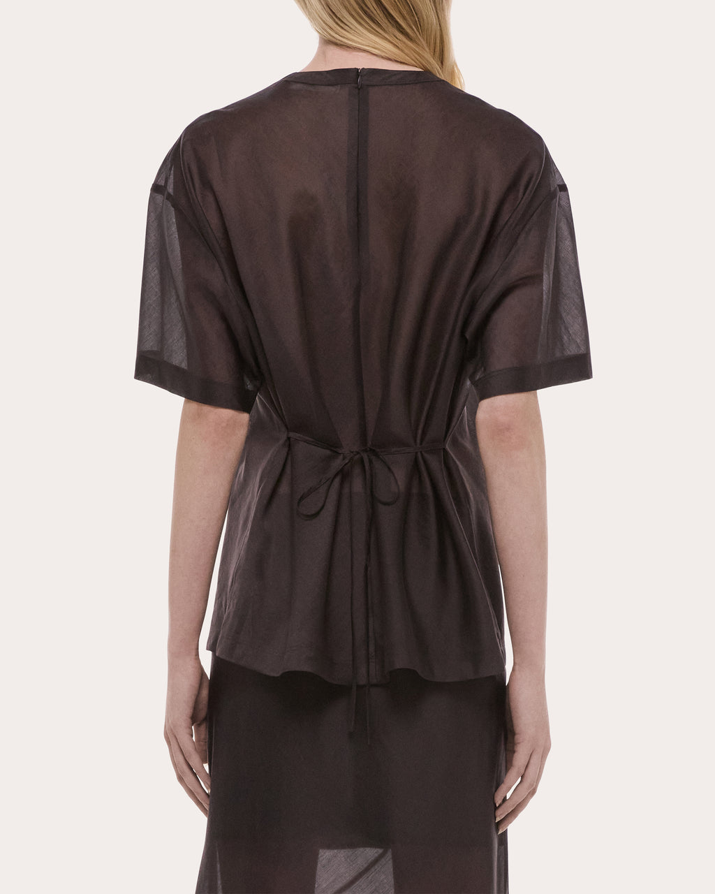 Sheer Airy Voile Relaxed Tee