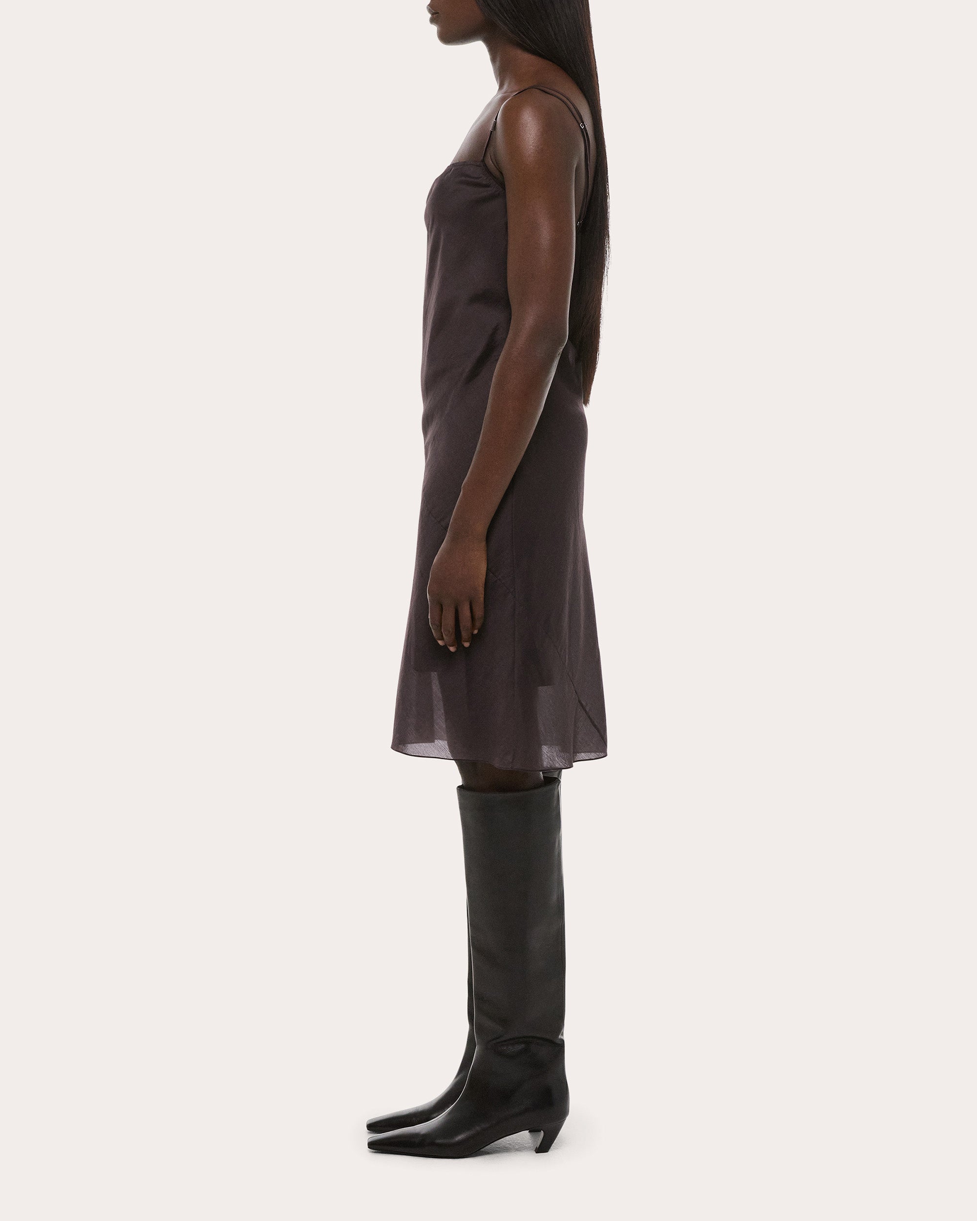Airy Voile Mini Slip Dress