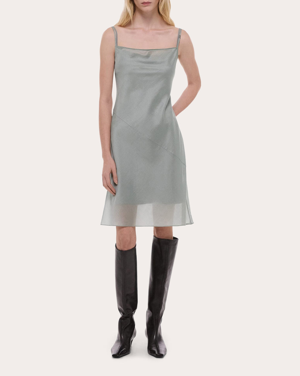 Airy Voile Mini Slip Dress