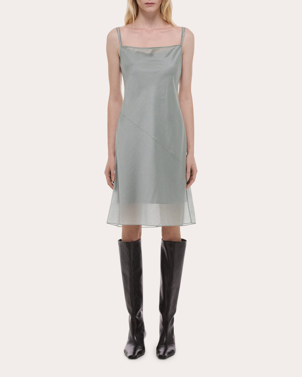 Airy Voile Mini Slip Dress