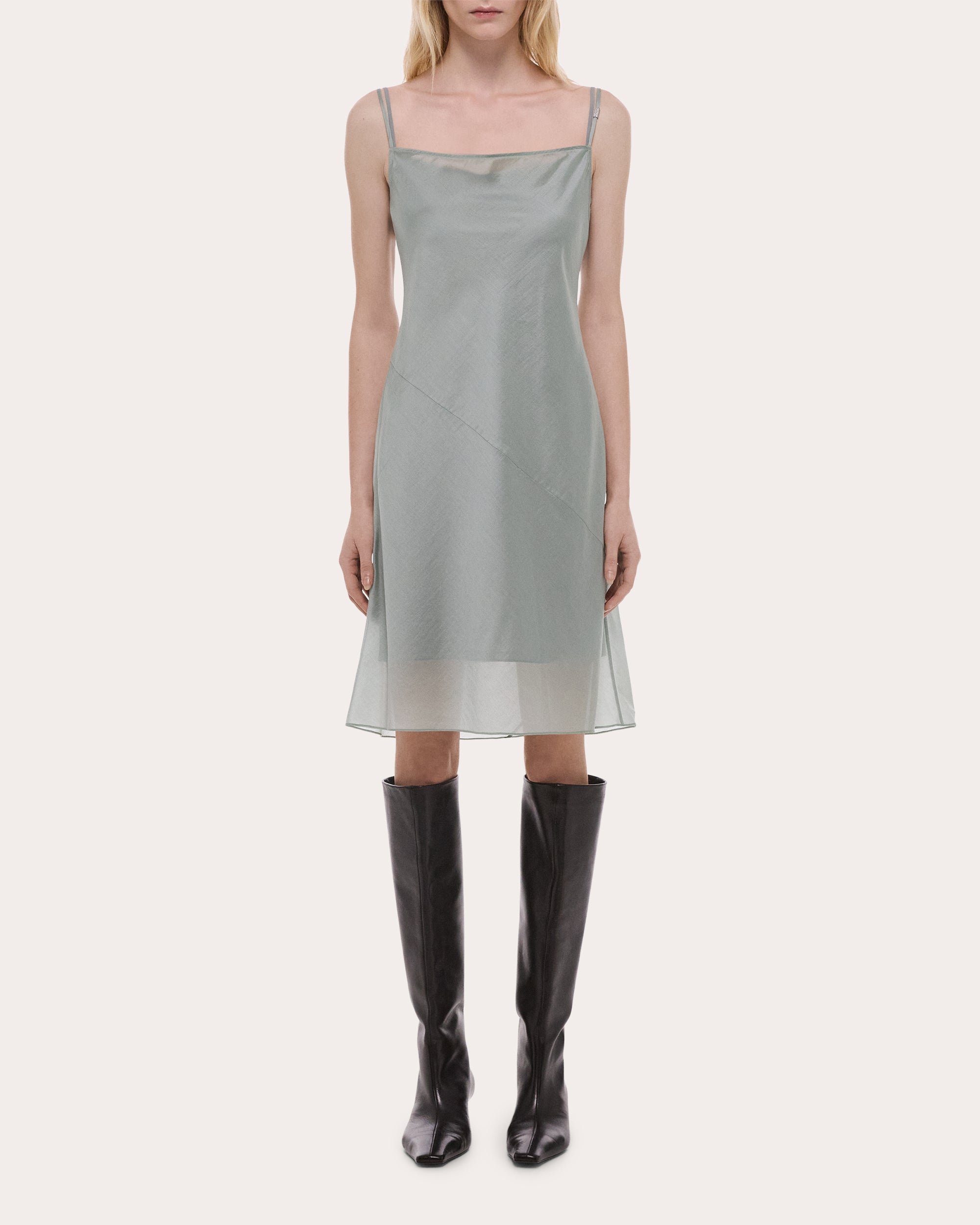 Airy Voile Mini Slip Dress