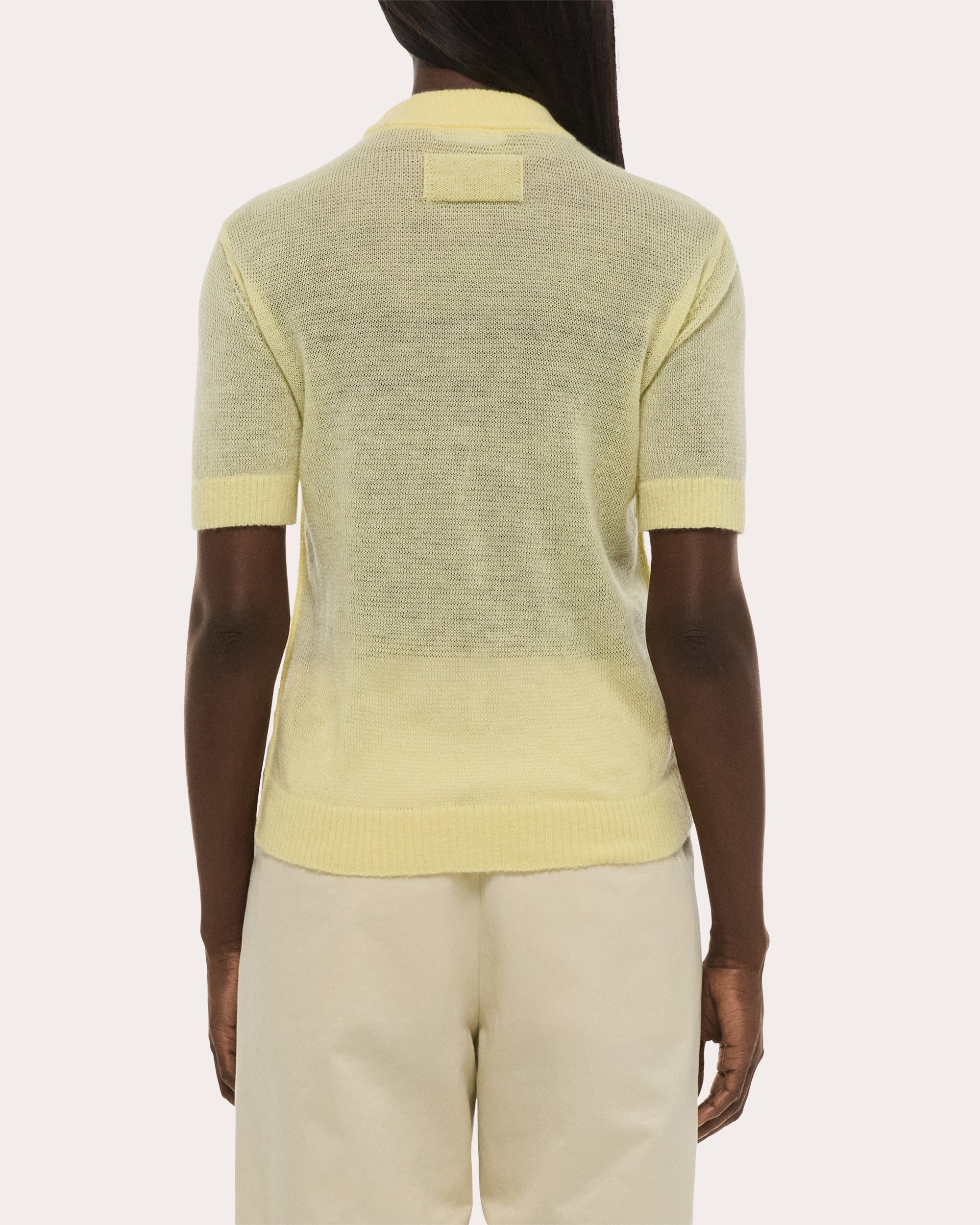 Sheer Wool Knit Baby Tee