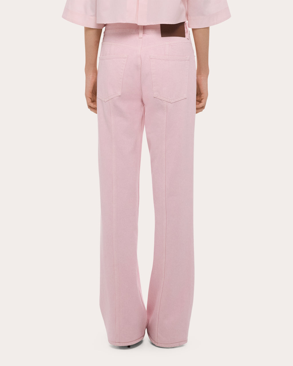 Seamed Straight-Leg Wardrobe Jeans
