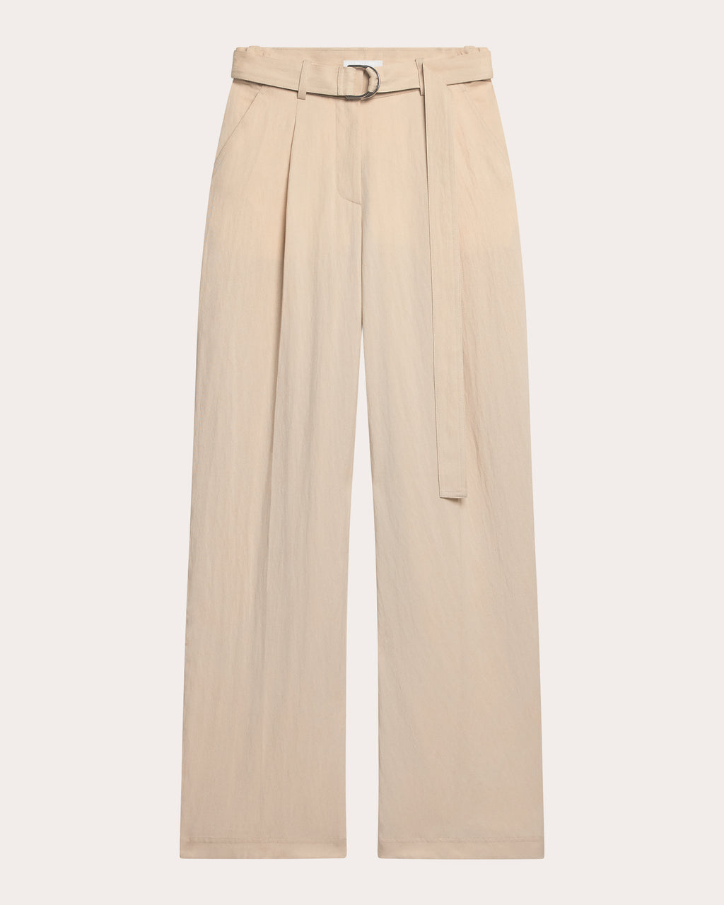 Pleated Twill Relaxed Trousers
