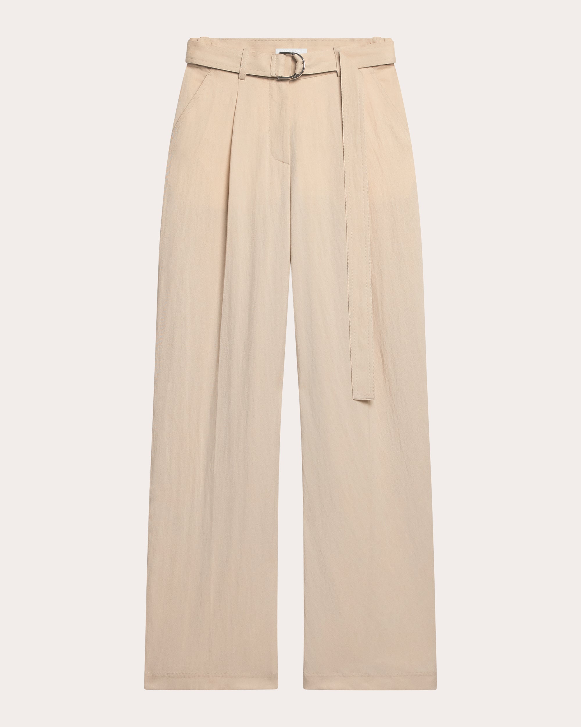 Pleated Twill Relaxed Trousers